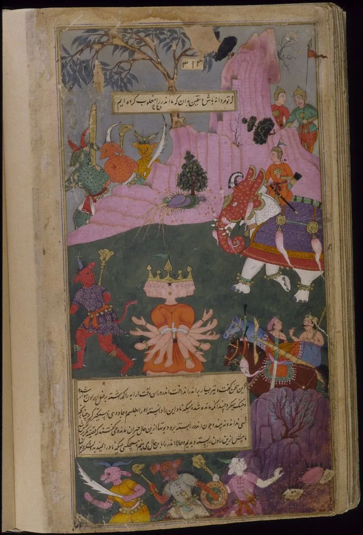 Rakshasa army flees as Ravana captured by Indra