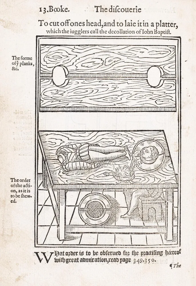 Halaman-judul "The Discoverie of Witchcraft" Reginald Scot (1584) — sanggahan misklasifikasi iblis & sihir