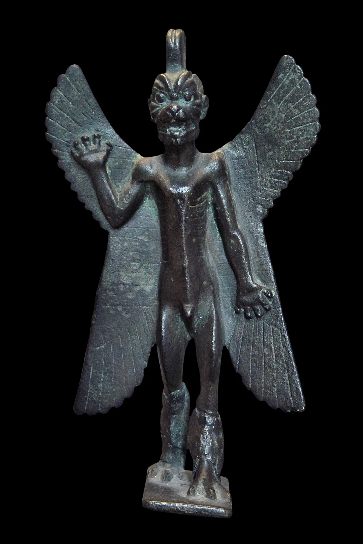 Pazuzu bronze figurine — Louvre MNB 467, c. 800-700 BCE