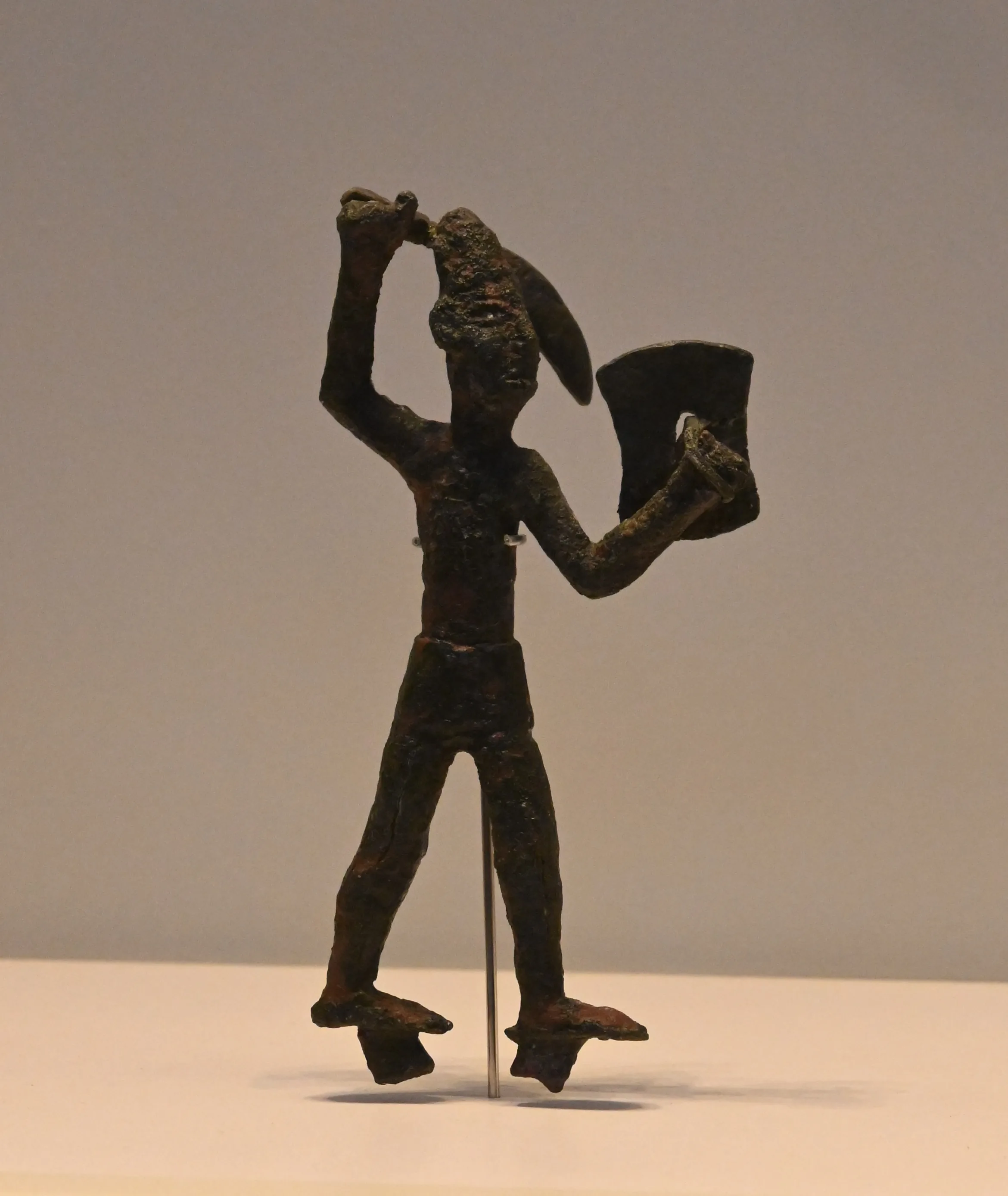 Resheph bronze figurine — Megiddo, c. 1300 BCE
