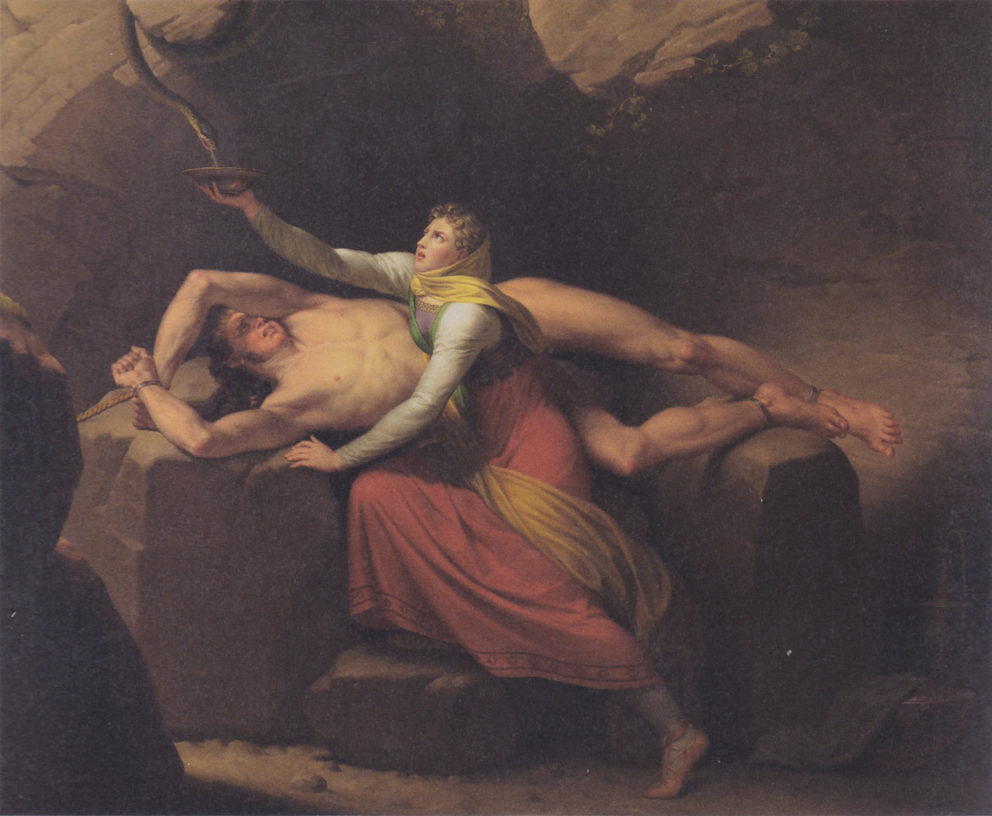 Loki and Sigyn — C. W. Eckersberg, 1810