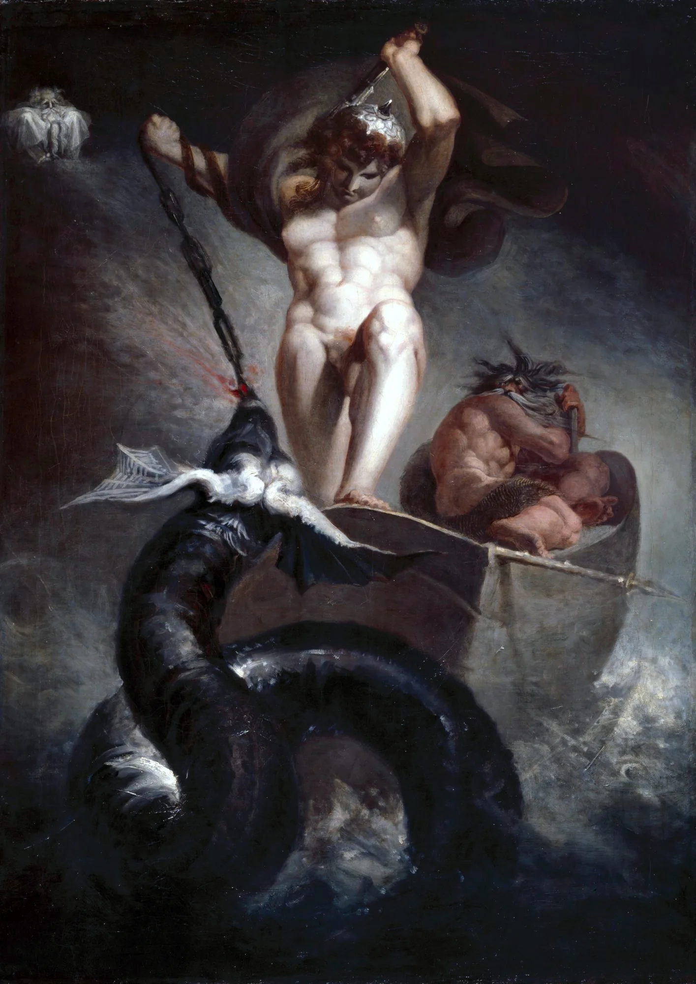 Thor and Jörmungandr — Johann Heinrich Füssli