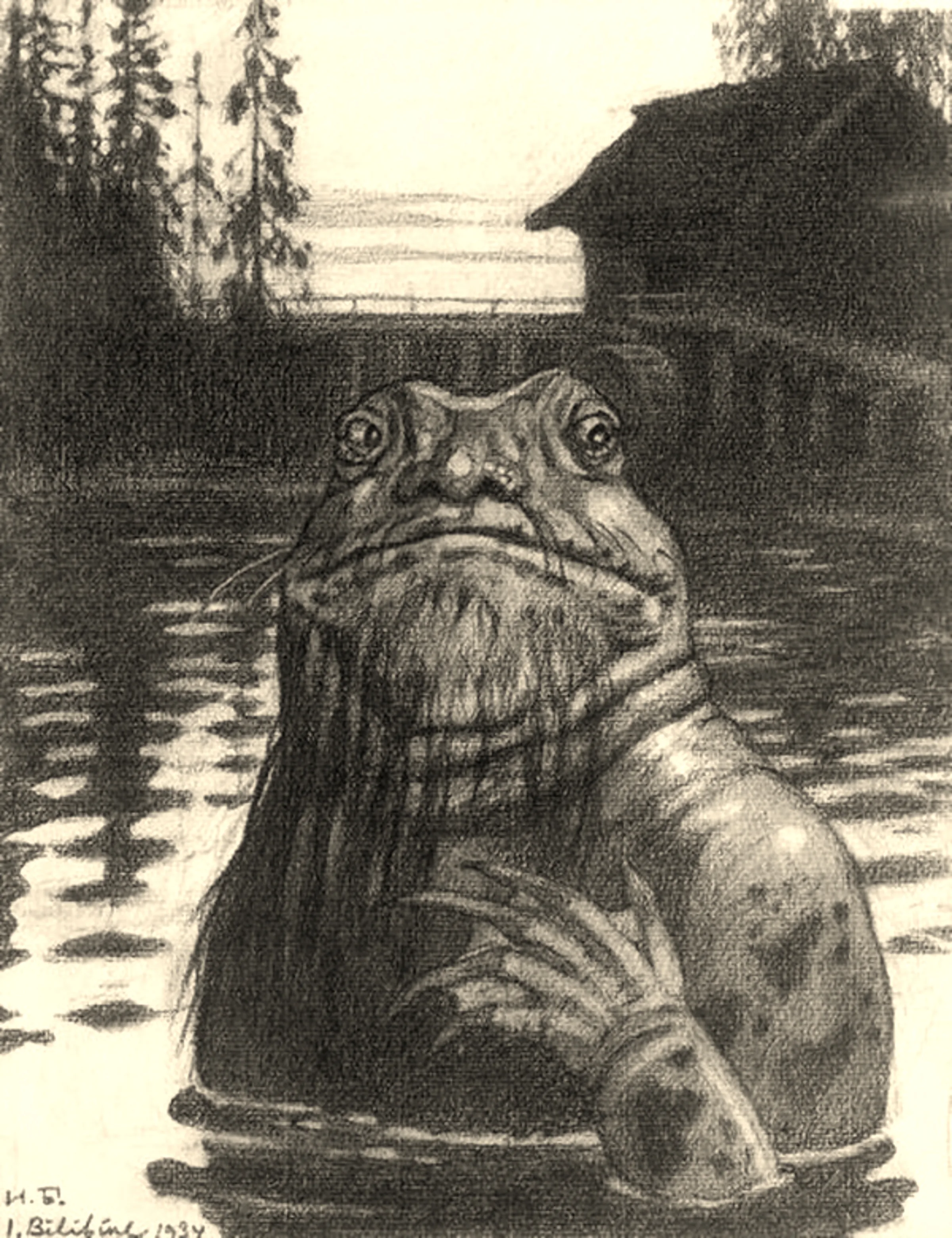 Vodyanoy — Ivan Bilibin